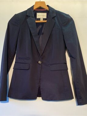 Banana Republic Women's Navy Single-Button Blazer